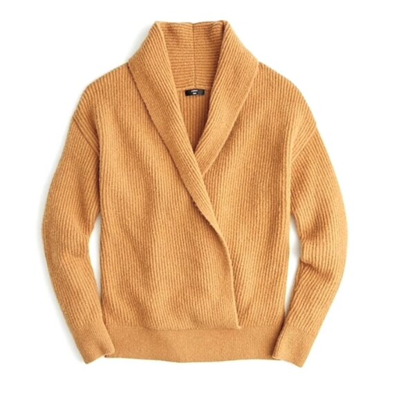 J.Crew Point Sur Camel Brown Merino Wool Alpaca Blend Sweater - Size L - Picture 2 of 5